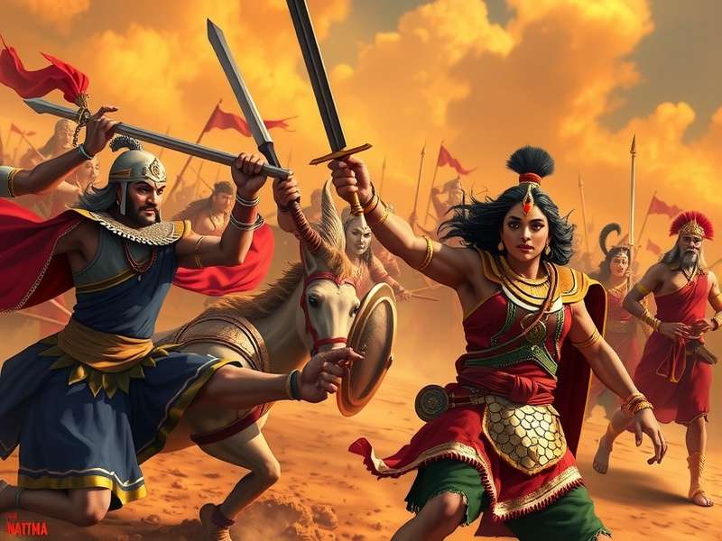 Mahabharata Epic Battle Scene